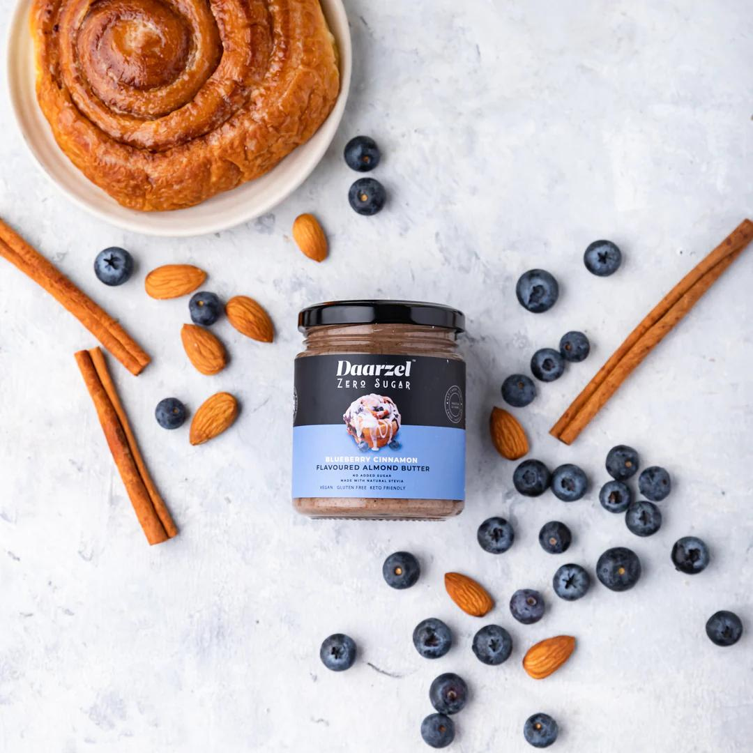 Blueberry Cinnamon bun flavoured Almond Butter | Keto Friendly | Vegan & Gluten Free