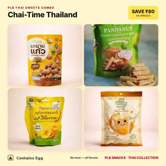 Chai-Time Thailand sweets combo — contains egg — save ₹80 vs singles