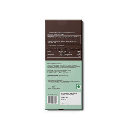 70% Intense Dark Chocolate with Mint | Vegan & Gluten Free