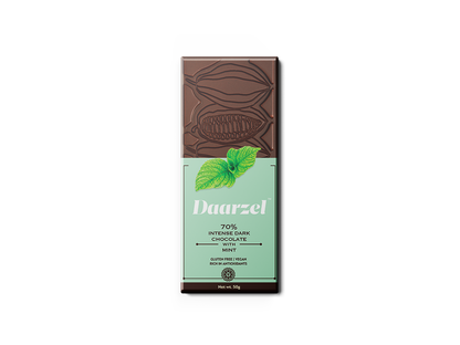 70% Intense Dark Chocolate with Mint | Vegan & Gluten Free