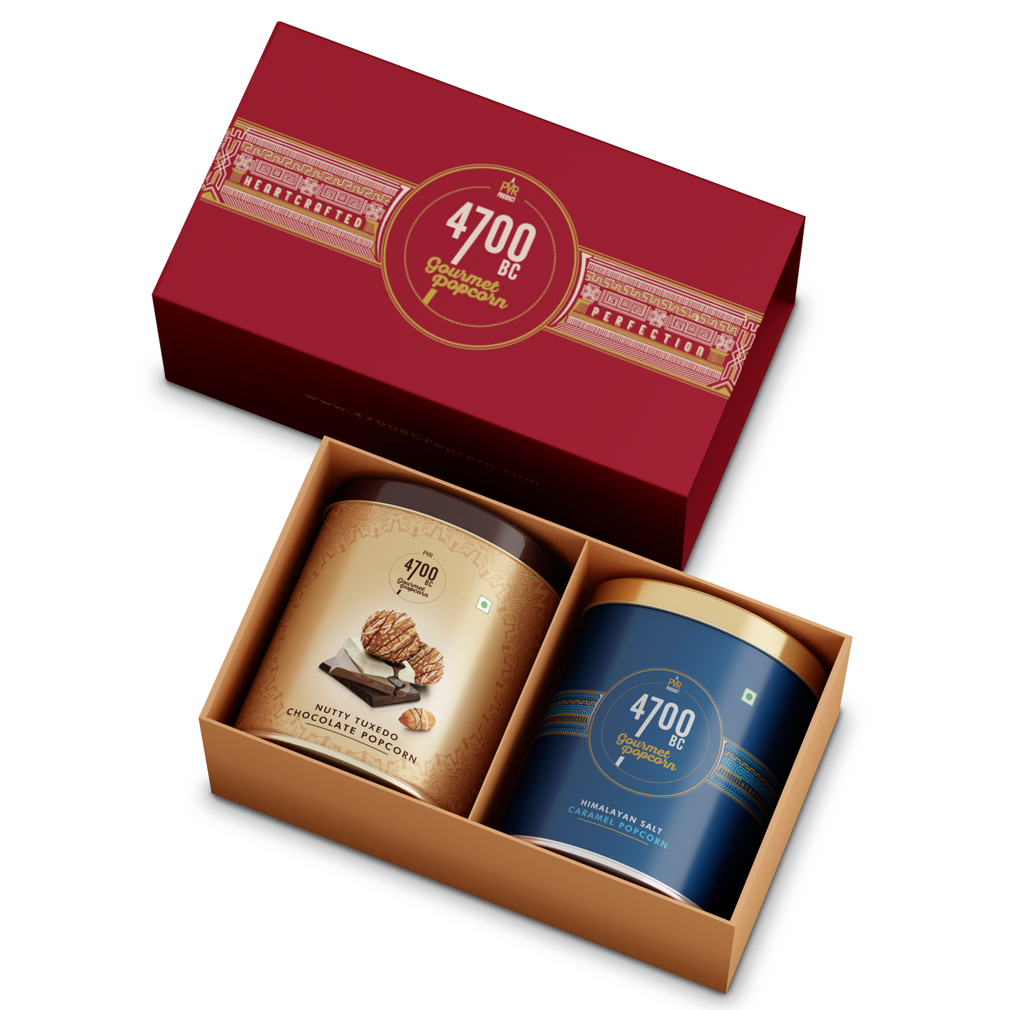 Combo Pack, 2 Tins -  Himalayan Salt Caramel + Nutty Tuxedo Popcorn