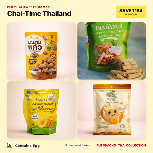 Chai-Time Thailand sweets combo — contains egg — save ₹164 vs singles
