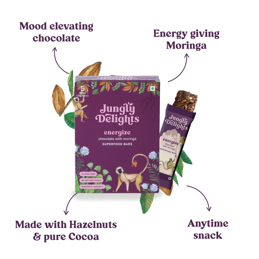 energize | superfood bars | Chocolate & Moringa